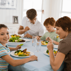 Dieta nutricional para familias