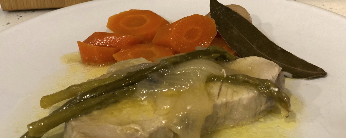 Atun en escabeche con verduras