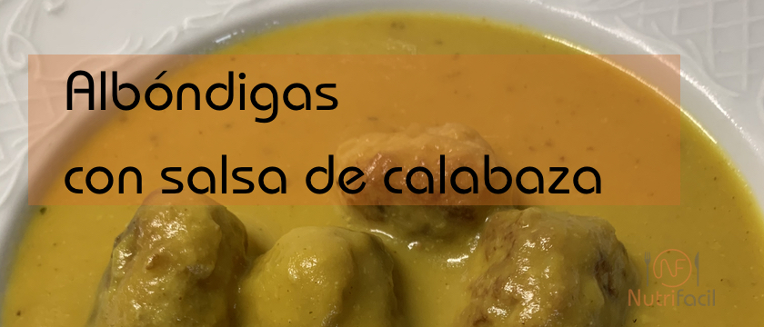 Receta de albondigas con salsa de calabaza