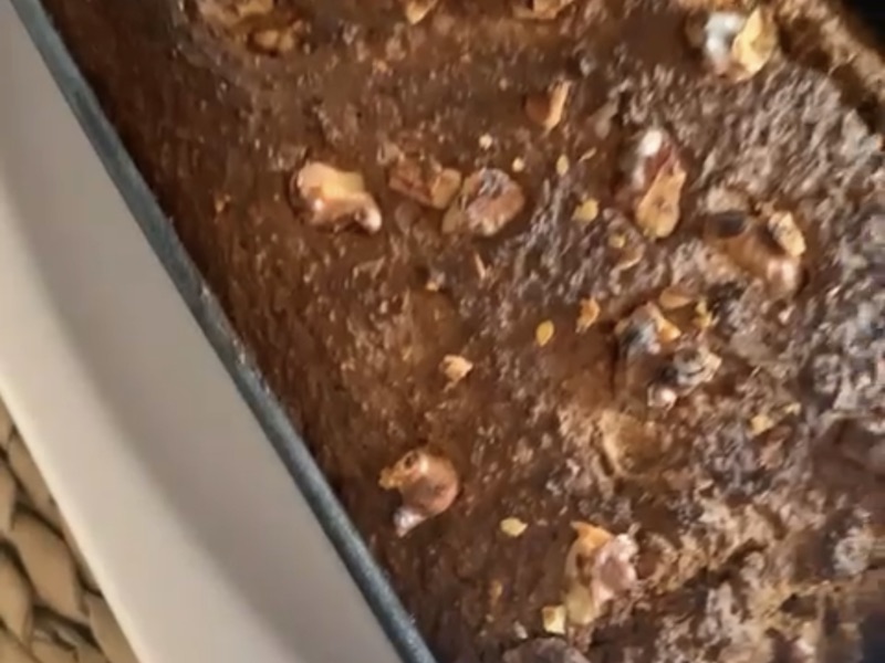 Bizcocho de zanahoria saludable con avena
