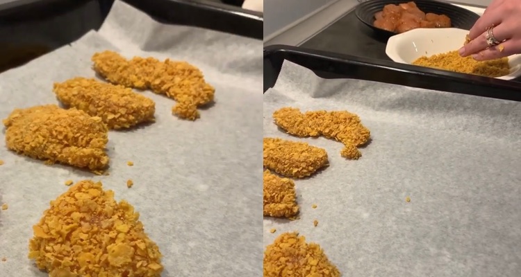 Preparación de nuggets de pollo saludables