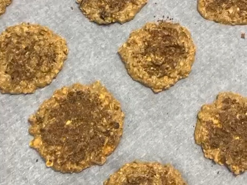 cookies saludables antes de hornear