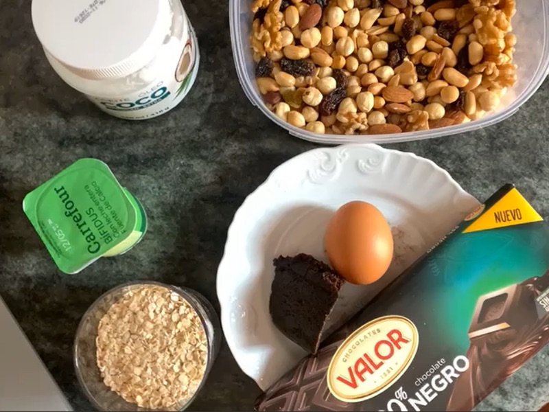 ingredientes de cookies de avena y chocolate 99
