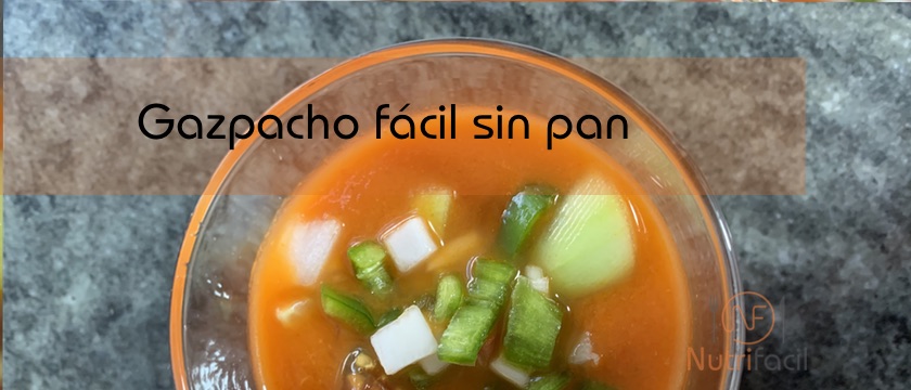 Receta de gazpacho fácil sin pan