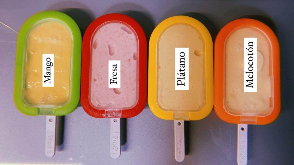 FacilAdo de Mango, fresa, platano y melocotón