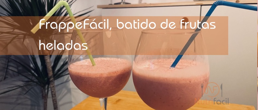 Frappé fácil de batido de frutas heladas
