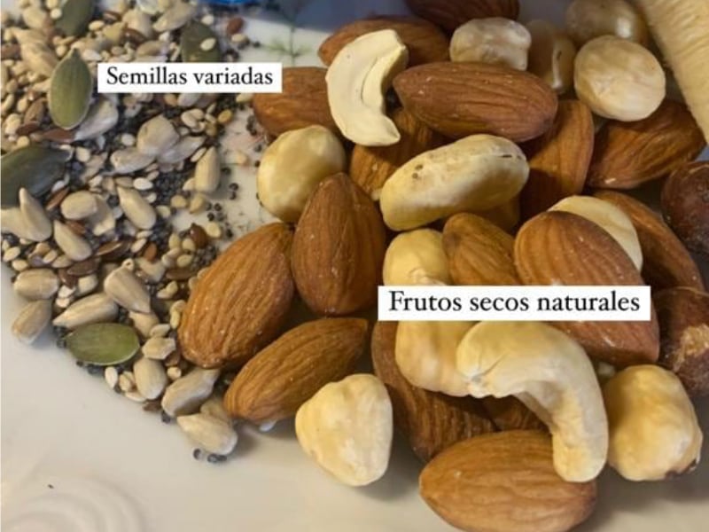 Frutos secos para preparar el desayuno