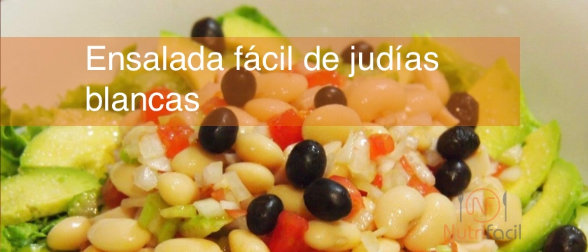 Receta de ensalada fácil de judías blancas