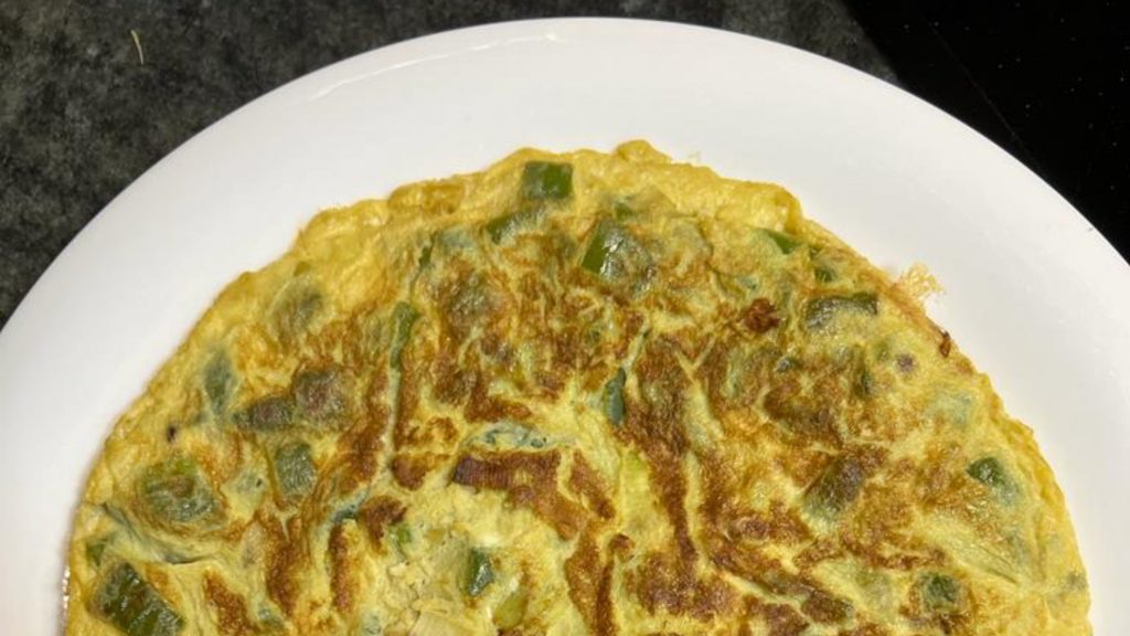 Tortilla fácil de verduras, nutrición equilibrada