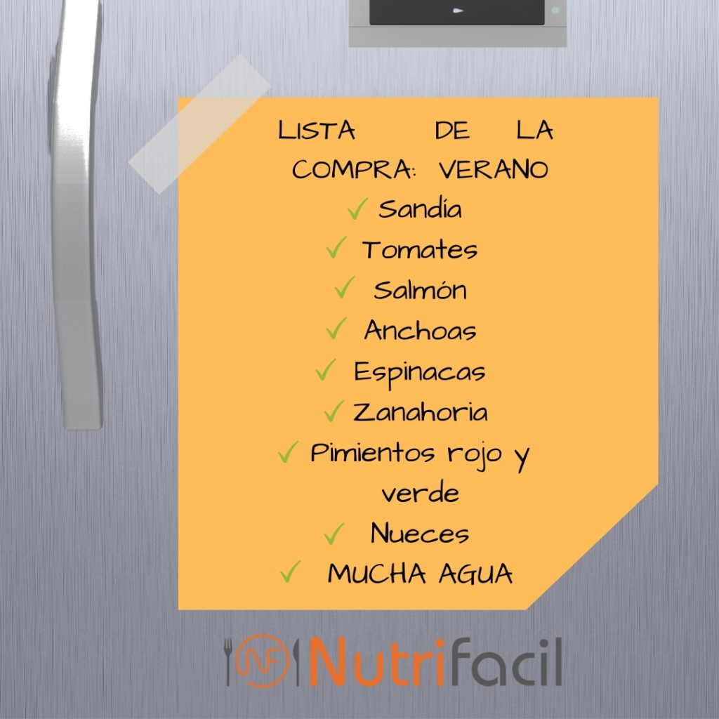 Lista de la compra saludable con nutricionistas Online