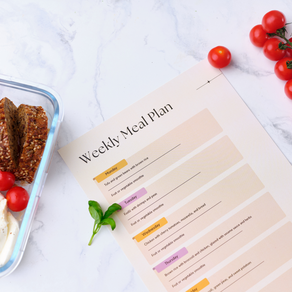 Lista de la compra saludable, dieta tras el verano planificada