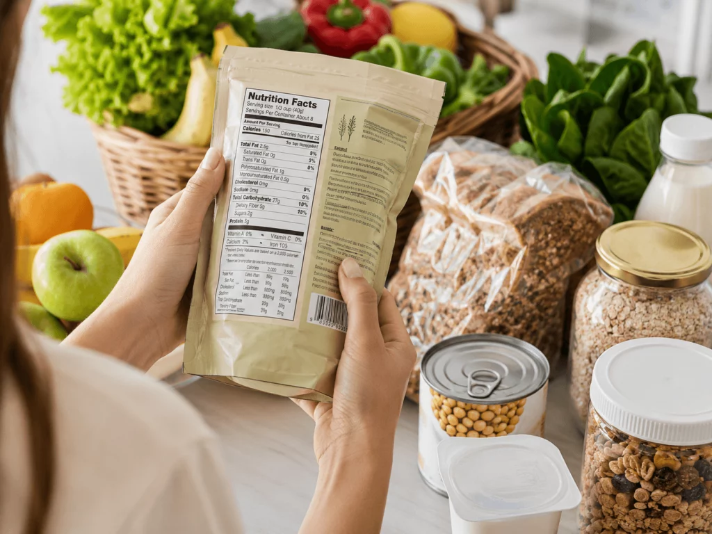 Guía para leer etiquetas nutricionales en productos de supermercado